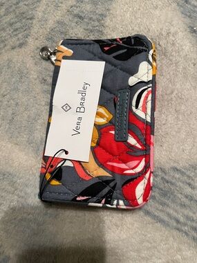 Vera Bradley RFID Small Bifold Wallet Coastal Paradise pattern
